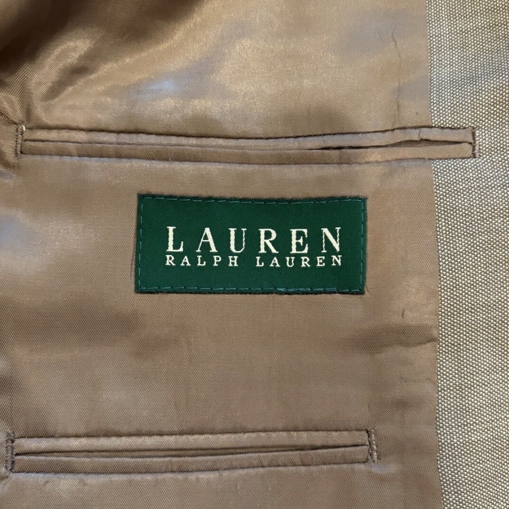 Lauren Ralph Lauren Wool Blazer Men's 44R Grey Sport Coat Suit Jacket 2 Button - Picture 6 of 11